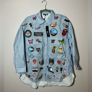 Patch Me Up Shirt Dress